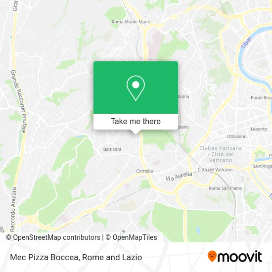 Mec Pizza Boccea map