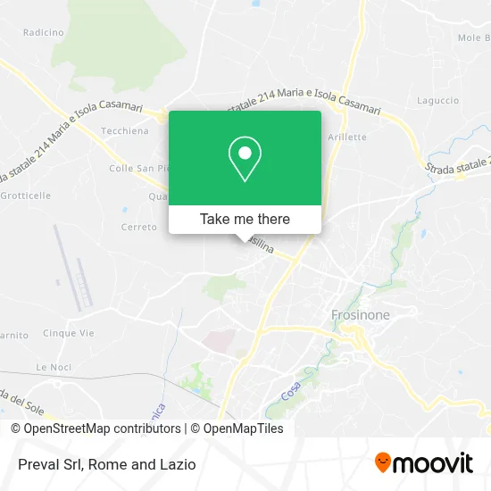 Preval Srl map