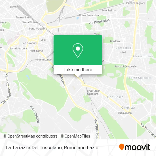 La Terrazza Del Tuscolano map