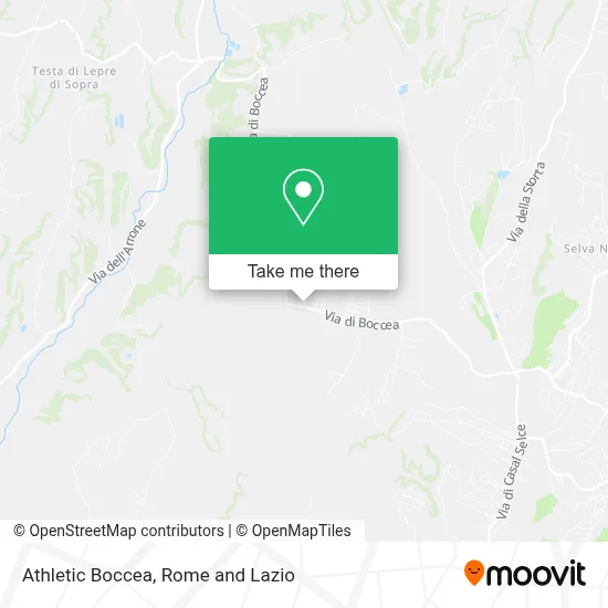 Athletic Boccea map