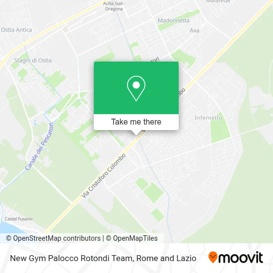 New Gym Palocco Rotondi Team map