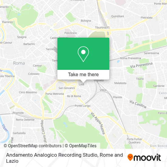 Andamento Analogico Recording Studio map