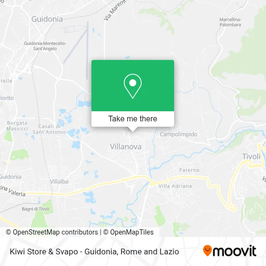 Kiwi Store & Svapo - Guidonia map
