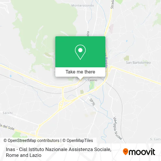 Inas - Cisl Istituto Nazionale Assistenza Sociale map