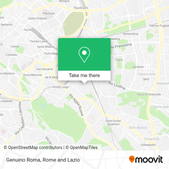 Genuino Roma map