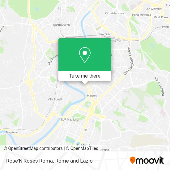 Rose'N'Roses Roma map