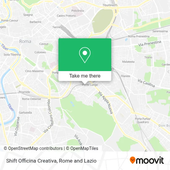 Shift Officina Creativa map