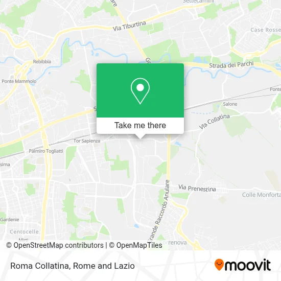 Roma Collatina map