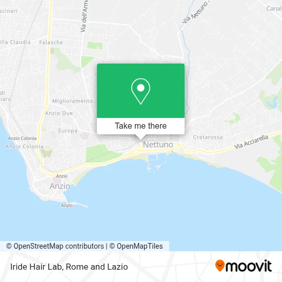 Iride Hair Lab map