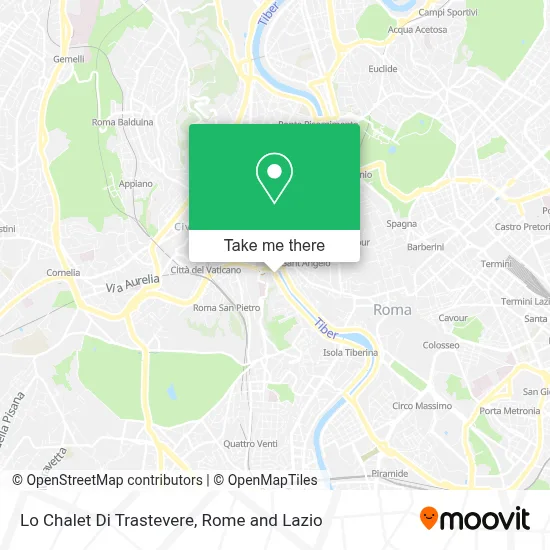 Lo Chalet Di Trastevere map