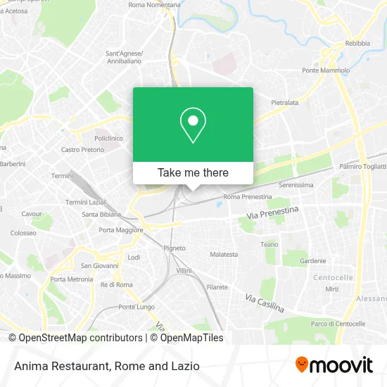 Anima Restaurant map