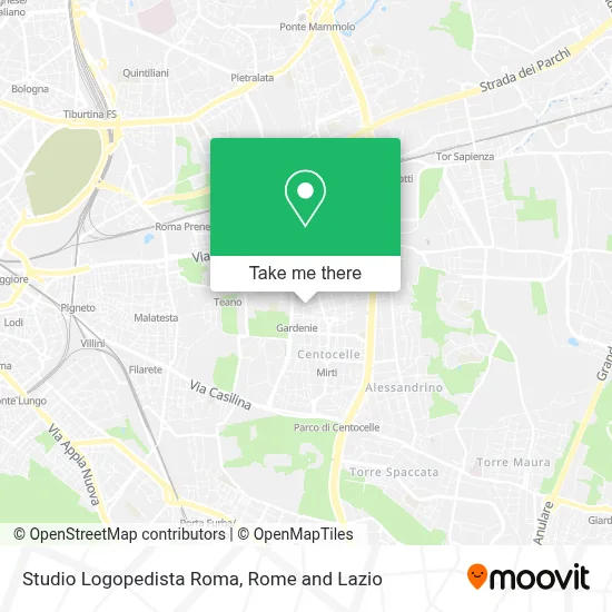 Studio Logopedista Roma map