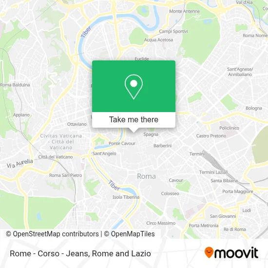 Rome - Corso - Jeans map
