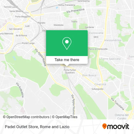 Padel Outlet Store map