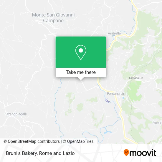 Bruni's Bakery map