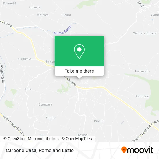 Carbone Casa map