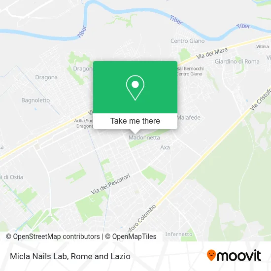 Micla Nails Lab map