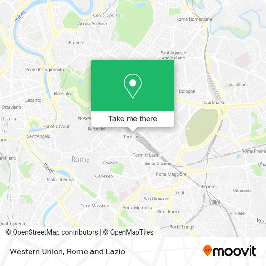 Western Union map