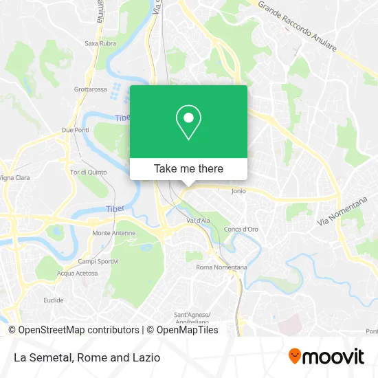 La Semetal map