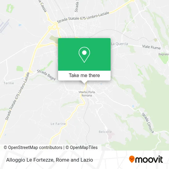 Alloggio Le Fortezze map