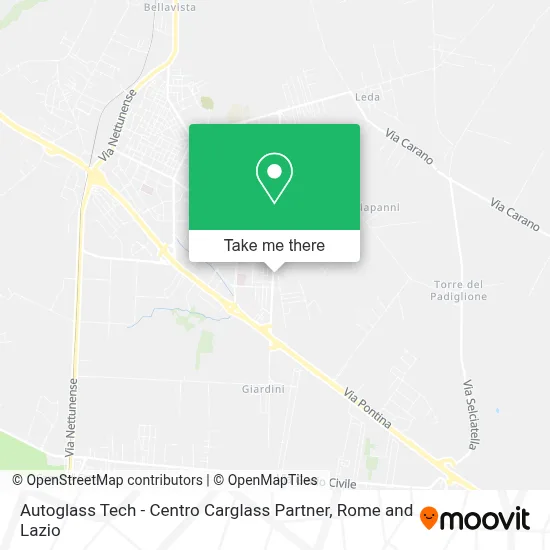 Autoglass Tech - Centro Carglass Partner map