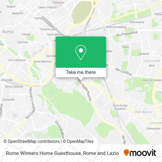 Rome Winners Home Guesthouse map