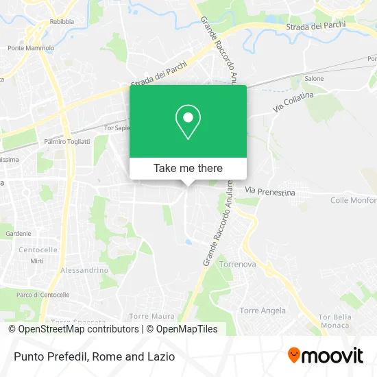Punto Prefedil map