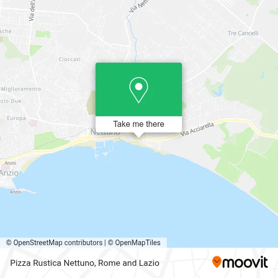 Pizza Rustica Nettuno map