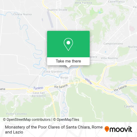 Monastery of the Poor Clares of Santa Chiara map
