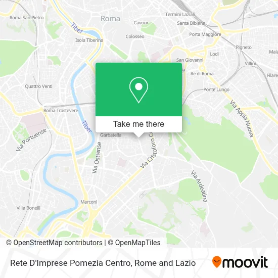Rete D'Imprese Pomezia Centro map