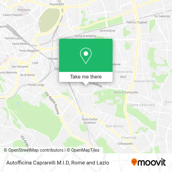 Autofficina Caprarelli M.I.D map