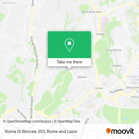 Roma Di Boccea 353 map