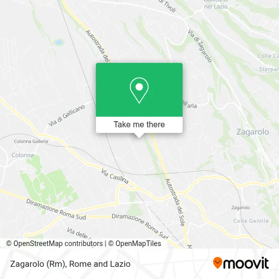 Zagarolo (Rm) map