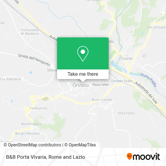 B&B Porta Vivaria map