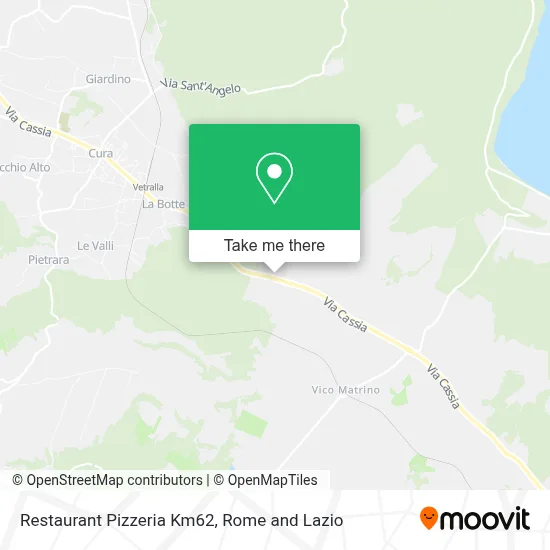 Restaurant Pizzeria Km62 map