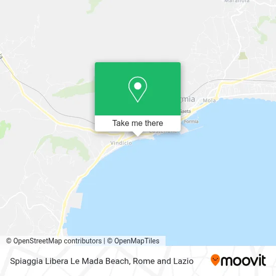 Spiaggia Libera Le Mada Beach map