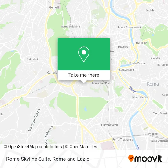 Rome Skyline Suite map