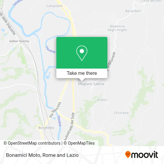 Bonamici Moto map
