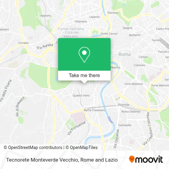 Tecnorete Monteverde Vecchio map