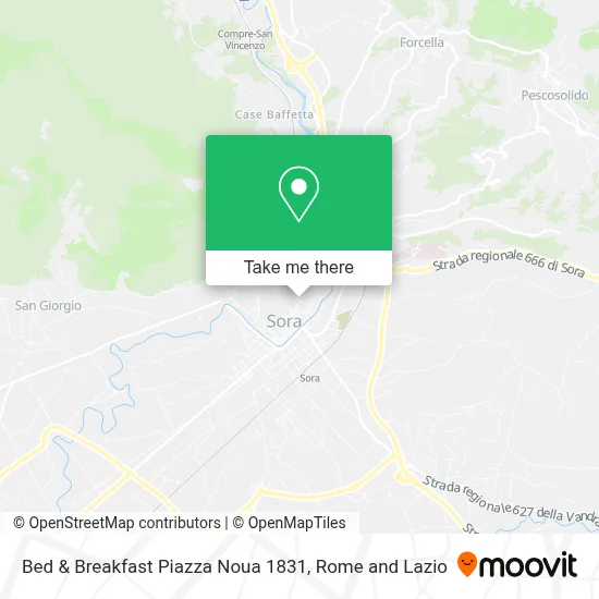 Bed & Breakfast Piazza Noua 1831 map