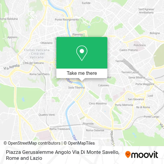 Piazza Gerusalemme Angolo Via Di Monte Savello map