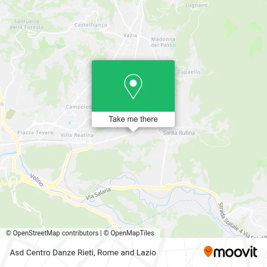 Asd Centro Danze Rieti map