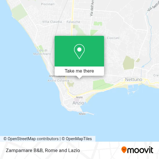 Zampamare B&B map
