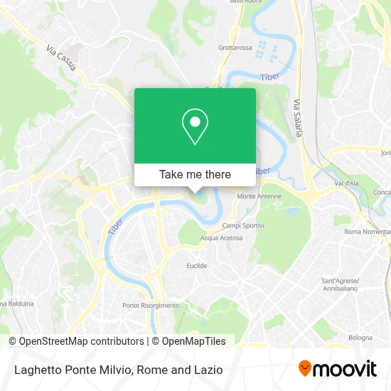 Laghetto Ponte Milvio map