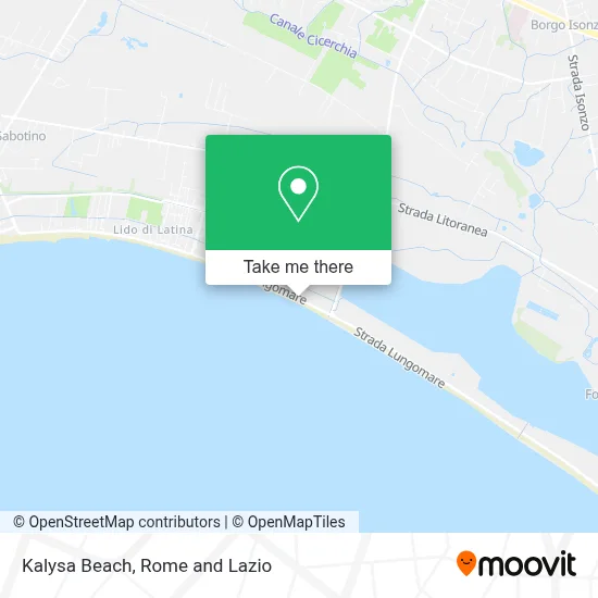 Kalysa Beach map