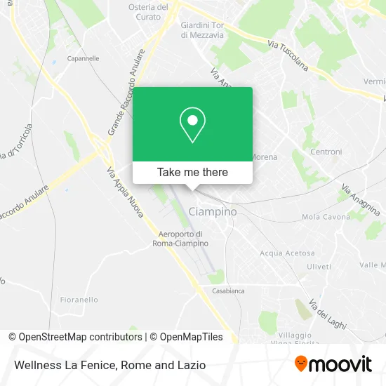 Wellness La Fenice map
