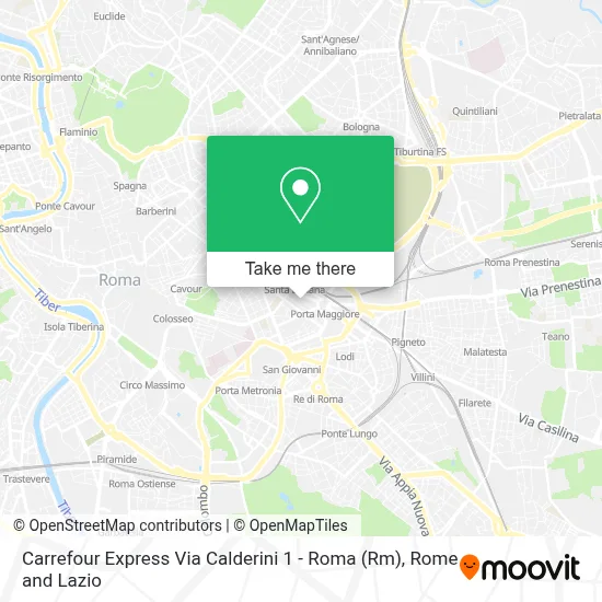 Carrefour Express Via Calderini 1 - Roma (Rm) map