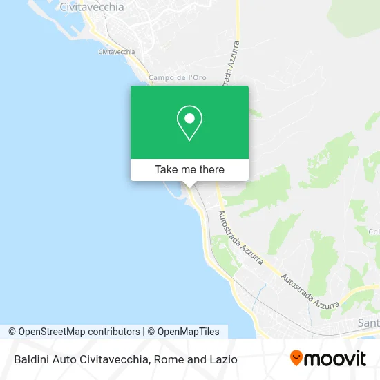 Baldini Auto Civitavecchia map