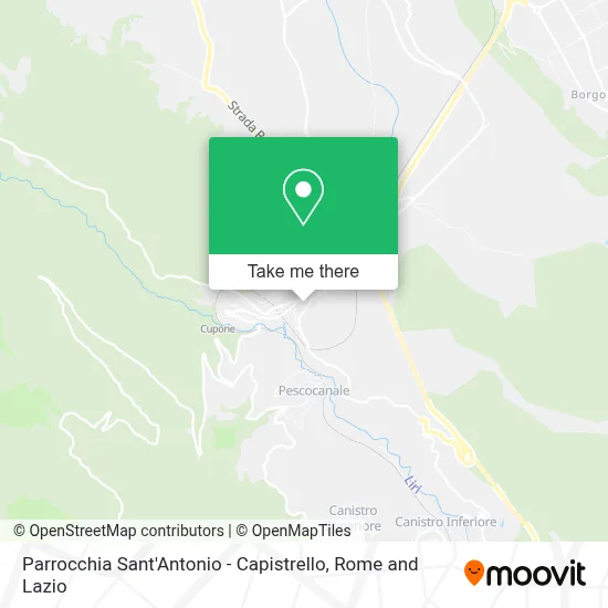 Parrocchia Sant'Antonio - Capistrello map
