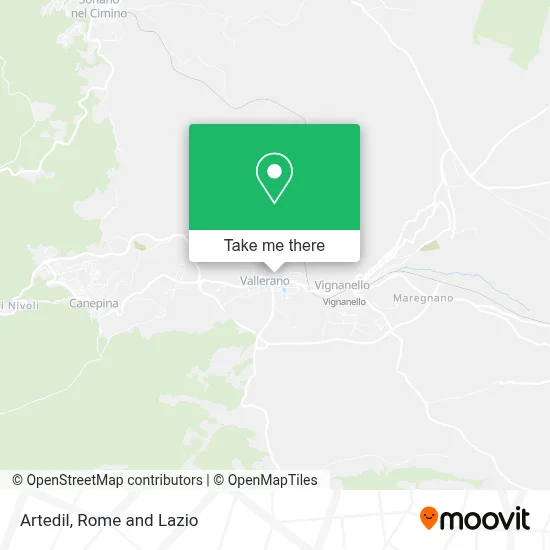 Artedil map